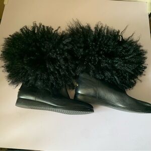 Mongolian Fur Michael Kors Boots - Size 6.5 Condition: Good - Black